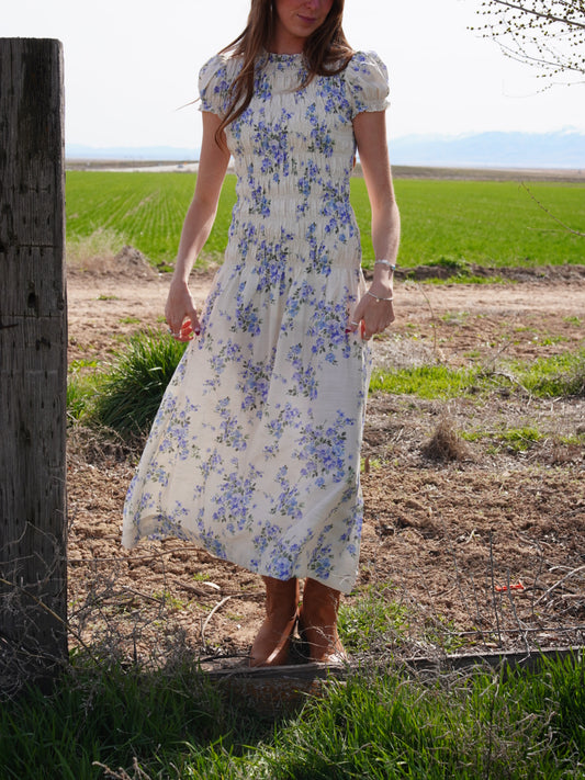 Bluebell Smocked Maxi