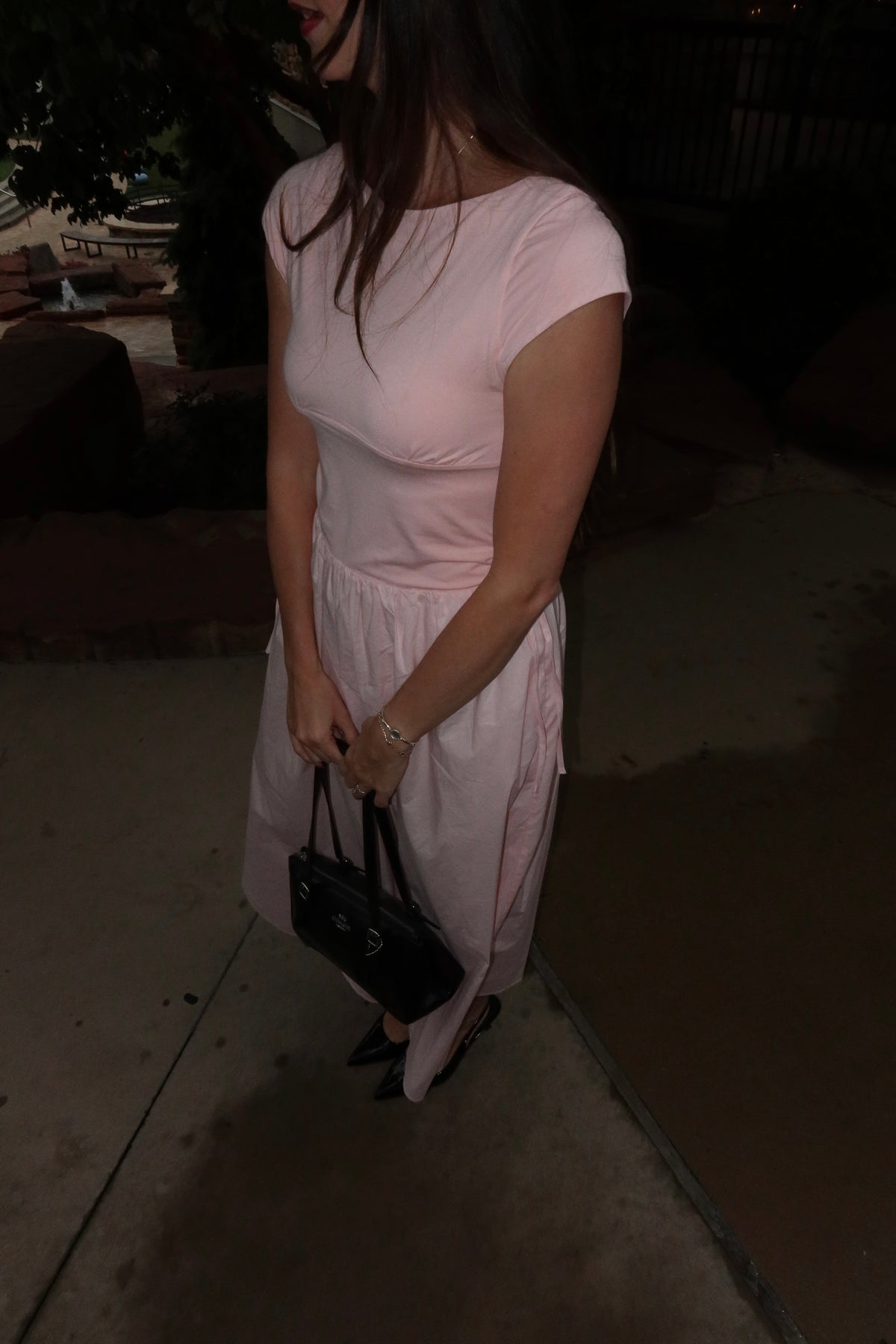 Emerson Pink Drop Waist Dress