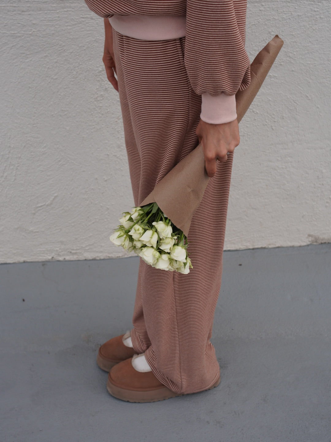 Mabel Striped Mock Neck Set