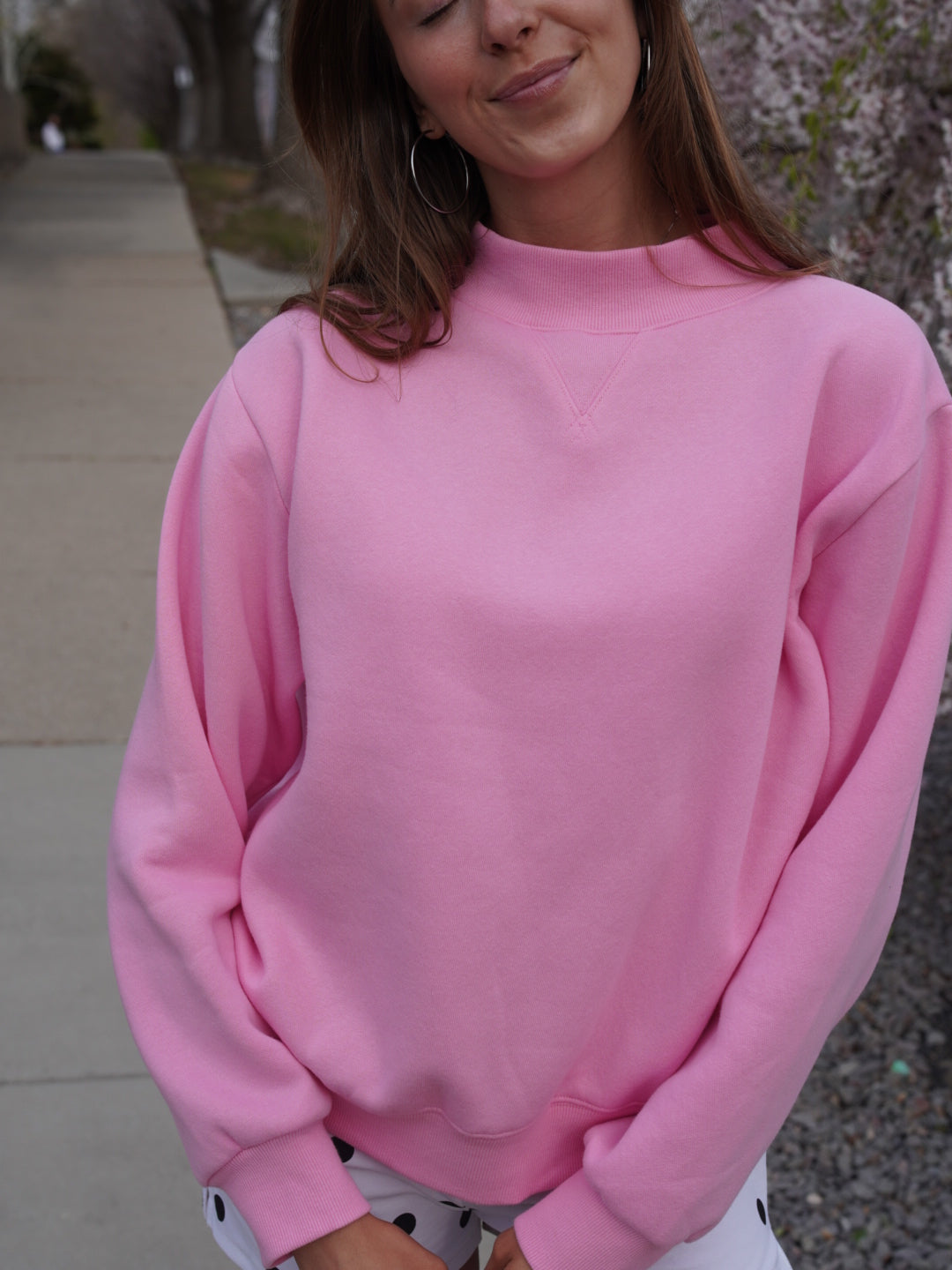 Cozy Mock Neck // Guava