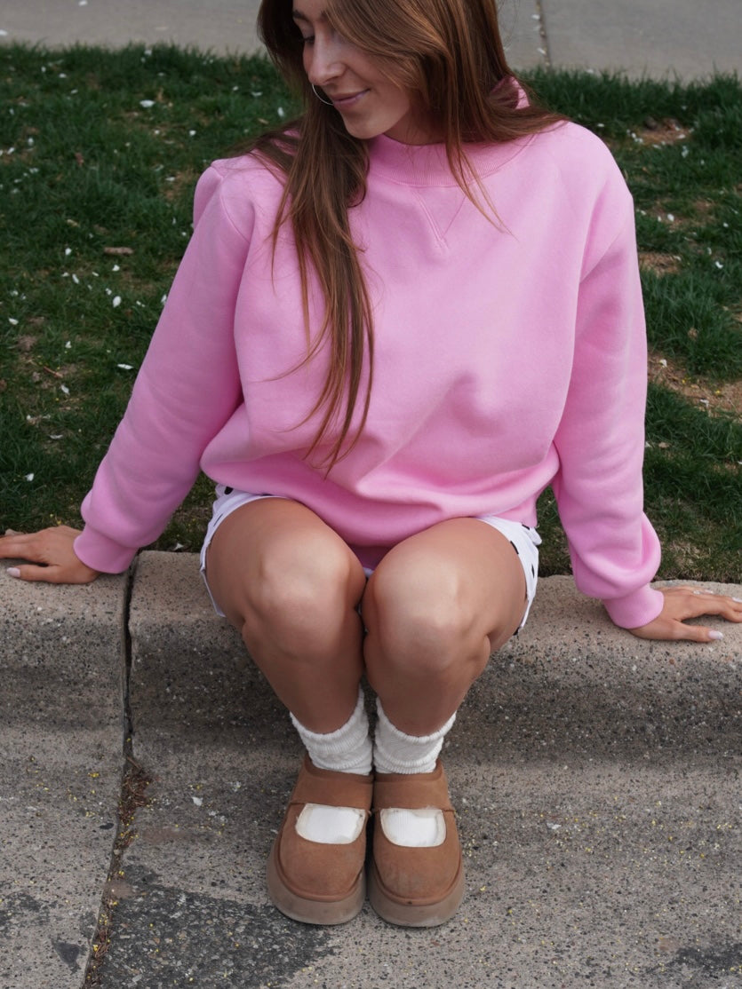 Cozy Mock Neck // Guava