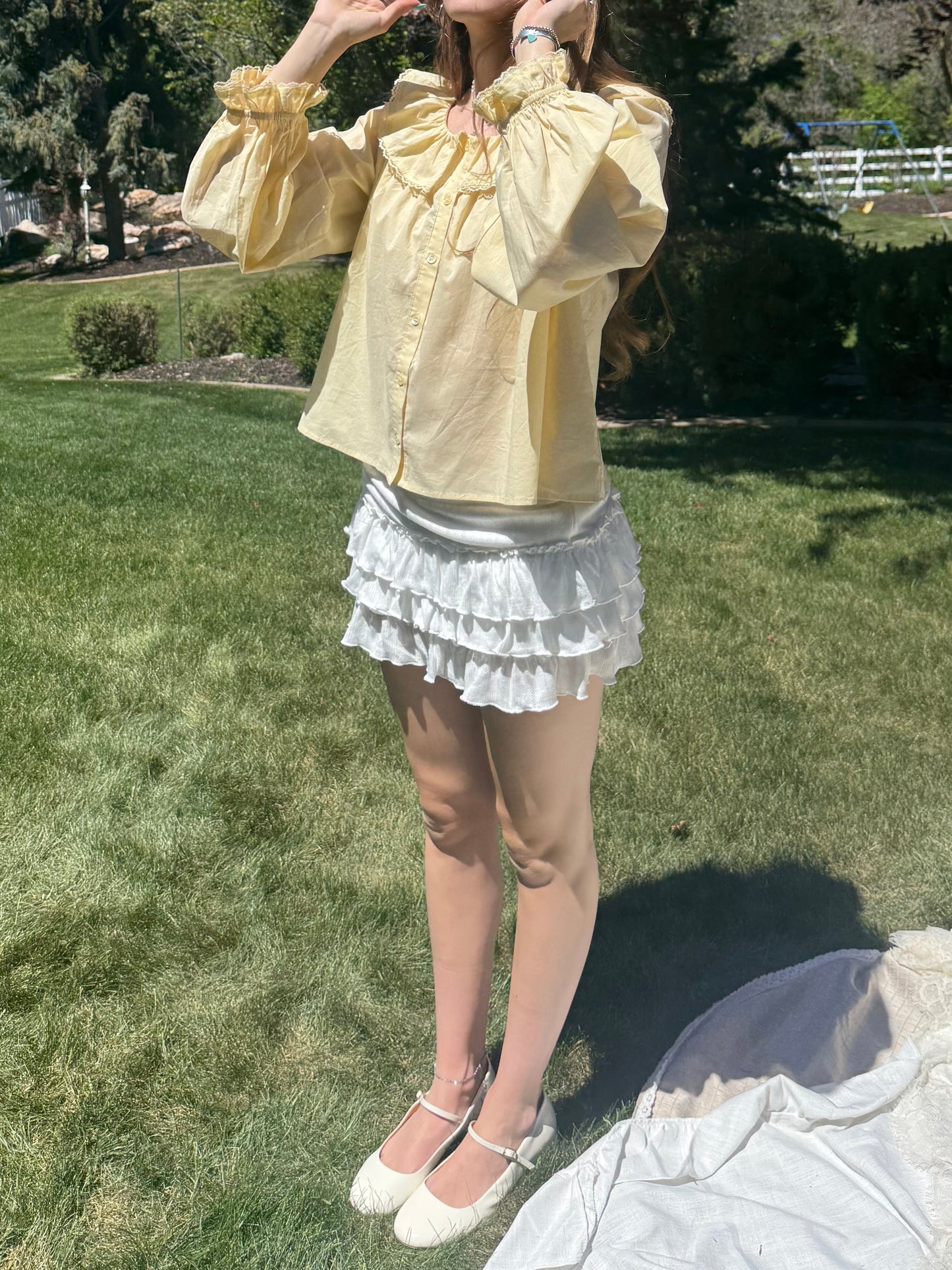 Lemon Swirl Blouse