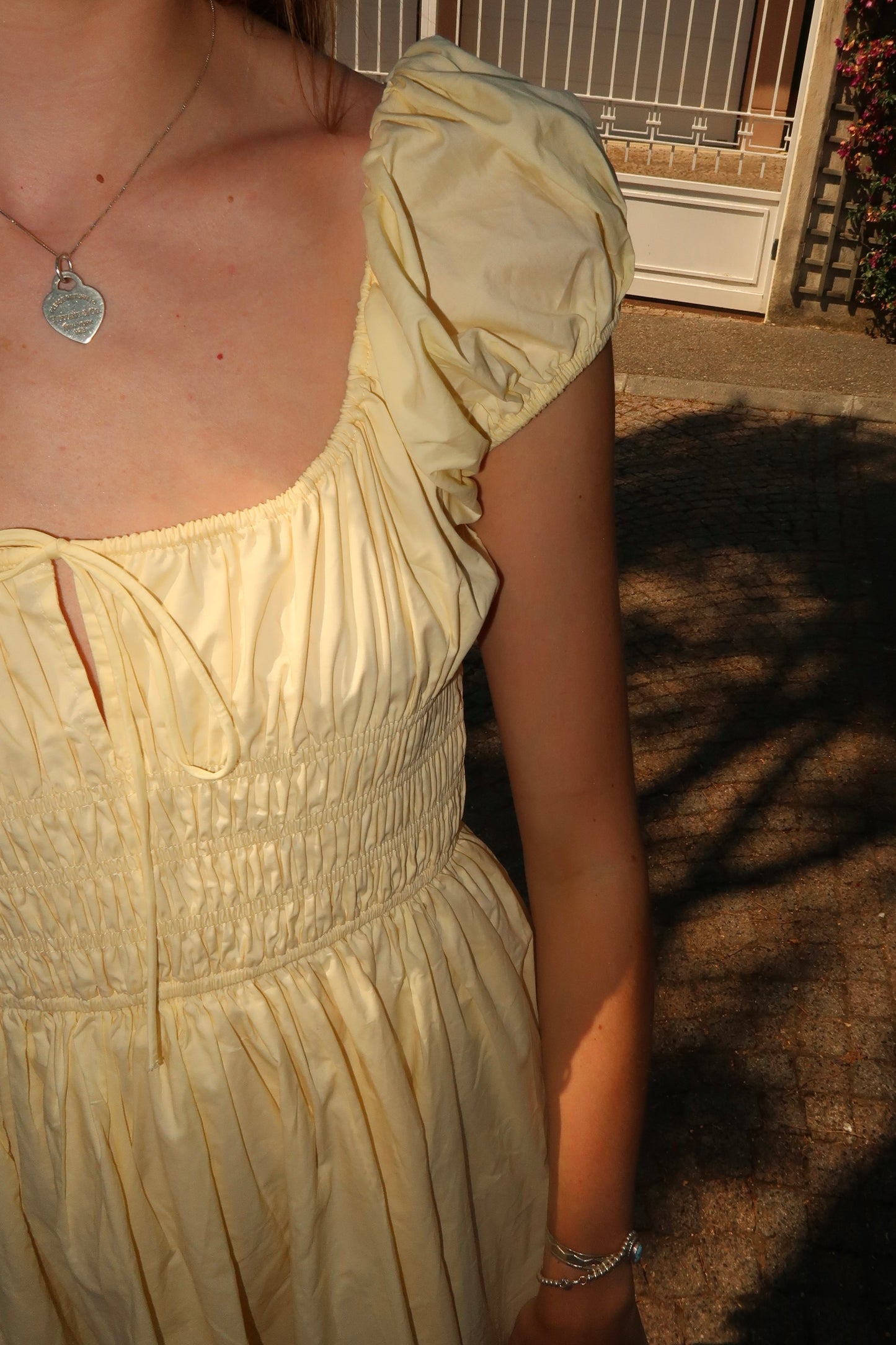 Goldie Butter Yellow Midi Dress