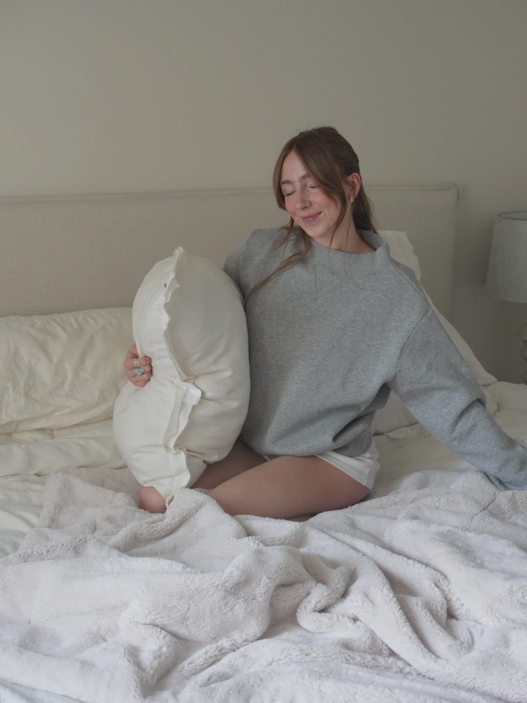 Cozy Mock Neck // Heather Grey