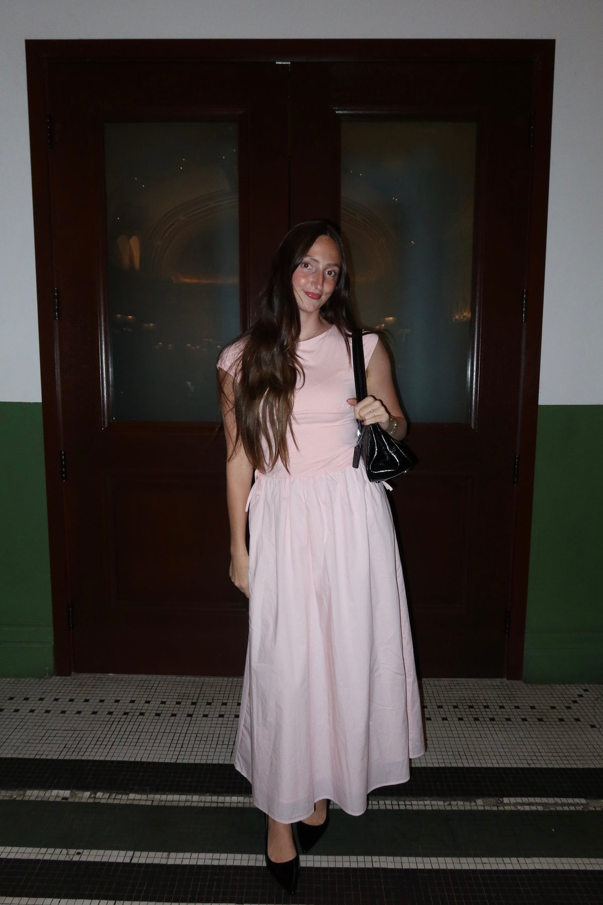 Emerson Pink Drop Waist Dress
