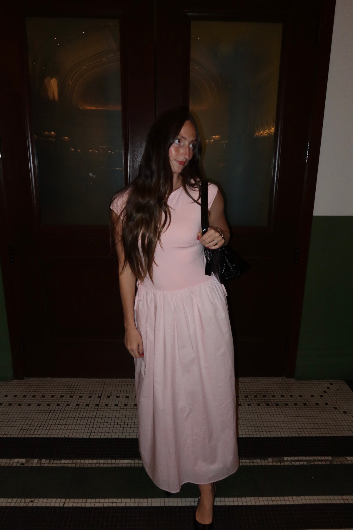 Emerson Pink Drop Waist Dress