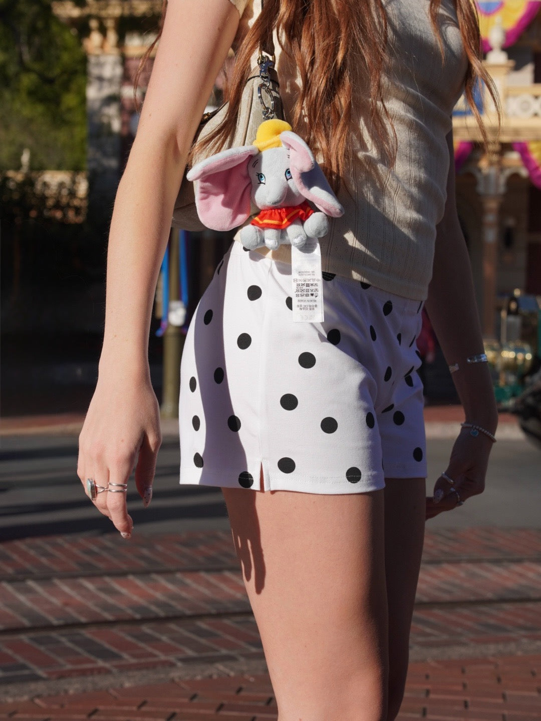 Coco-Dot Shorts // White