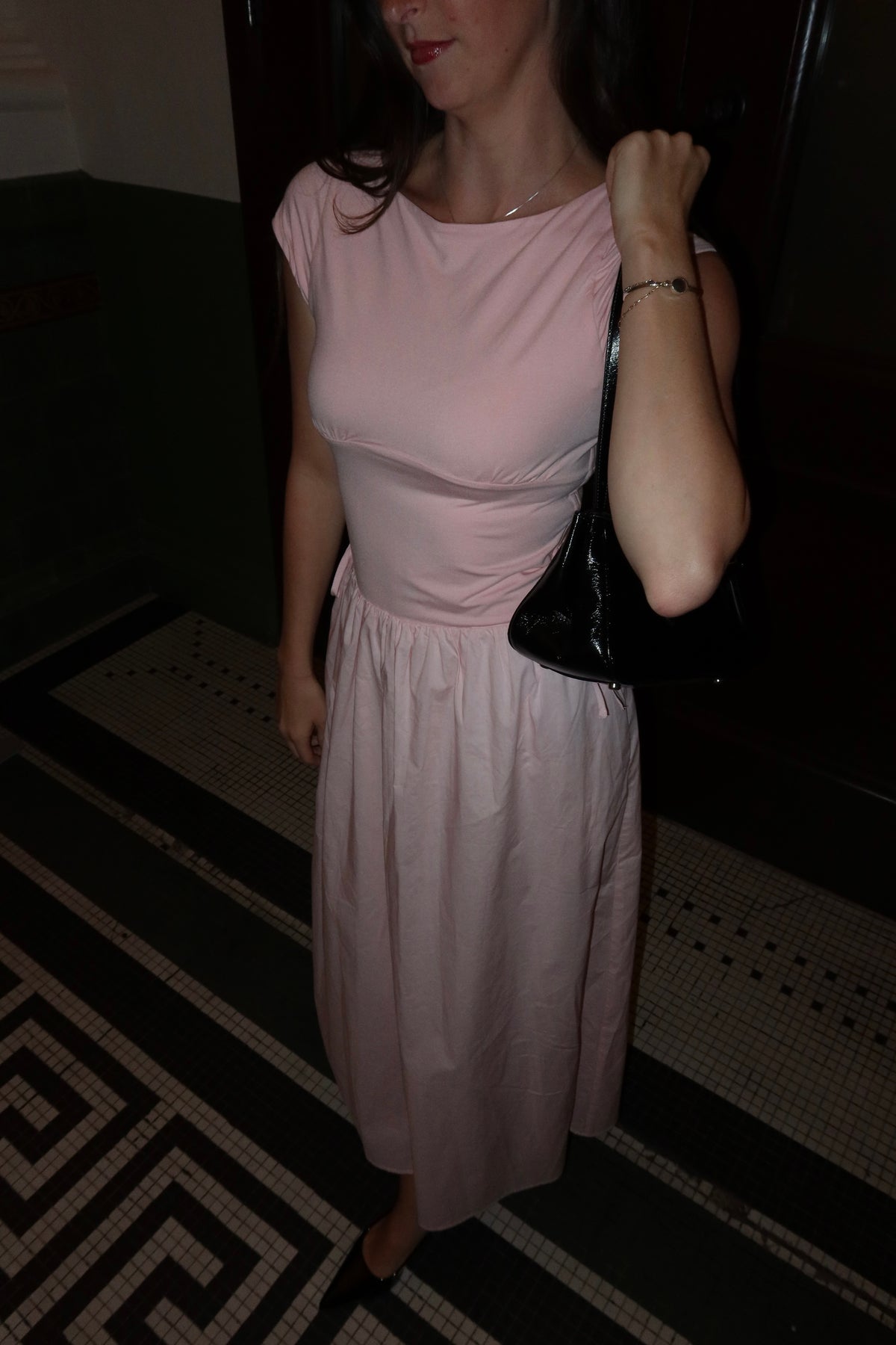 Emerson Pink Drop Waist Dress