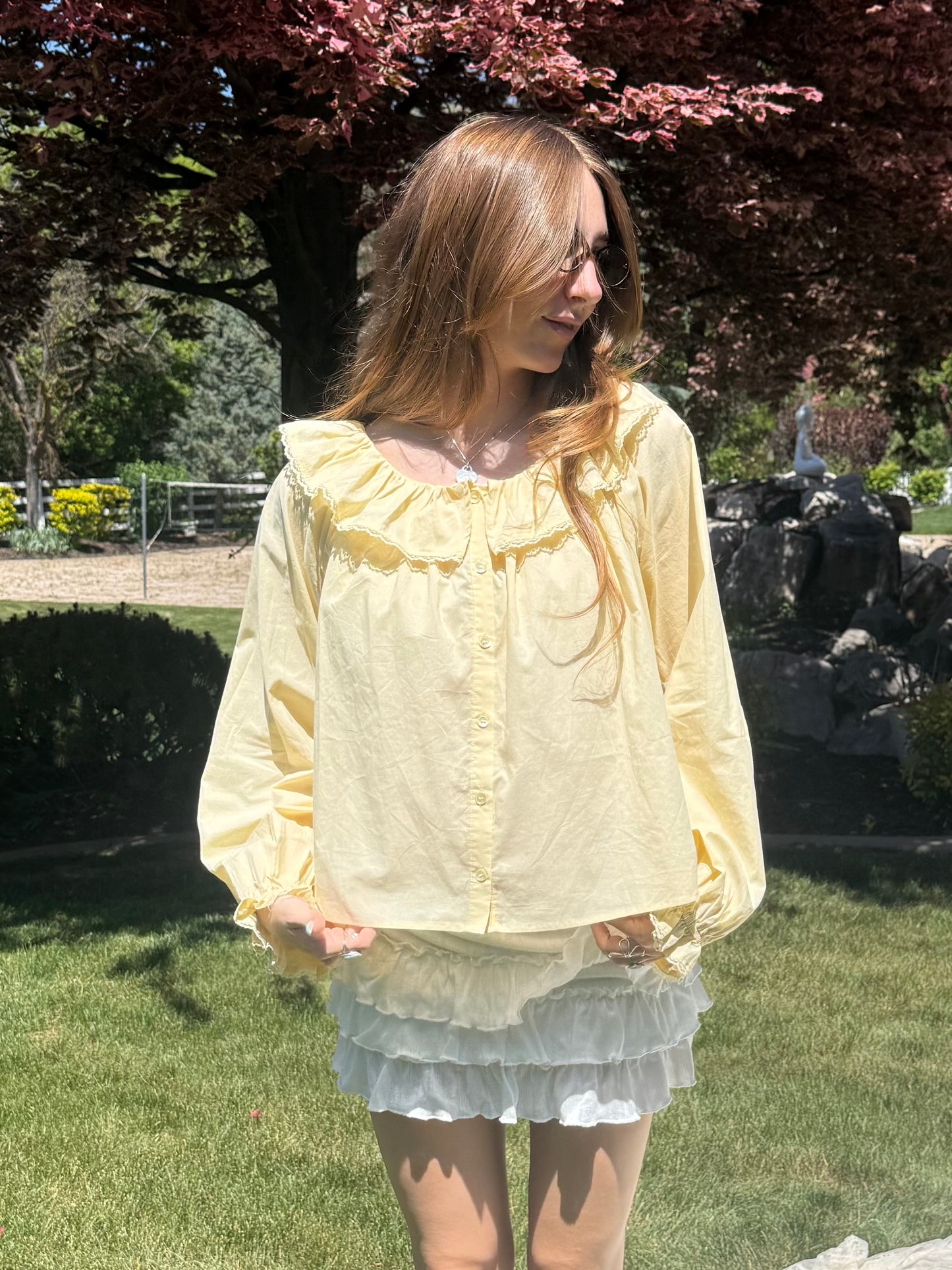 Lemon Swirl Blouse