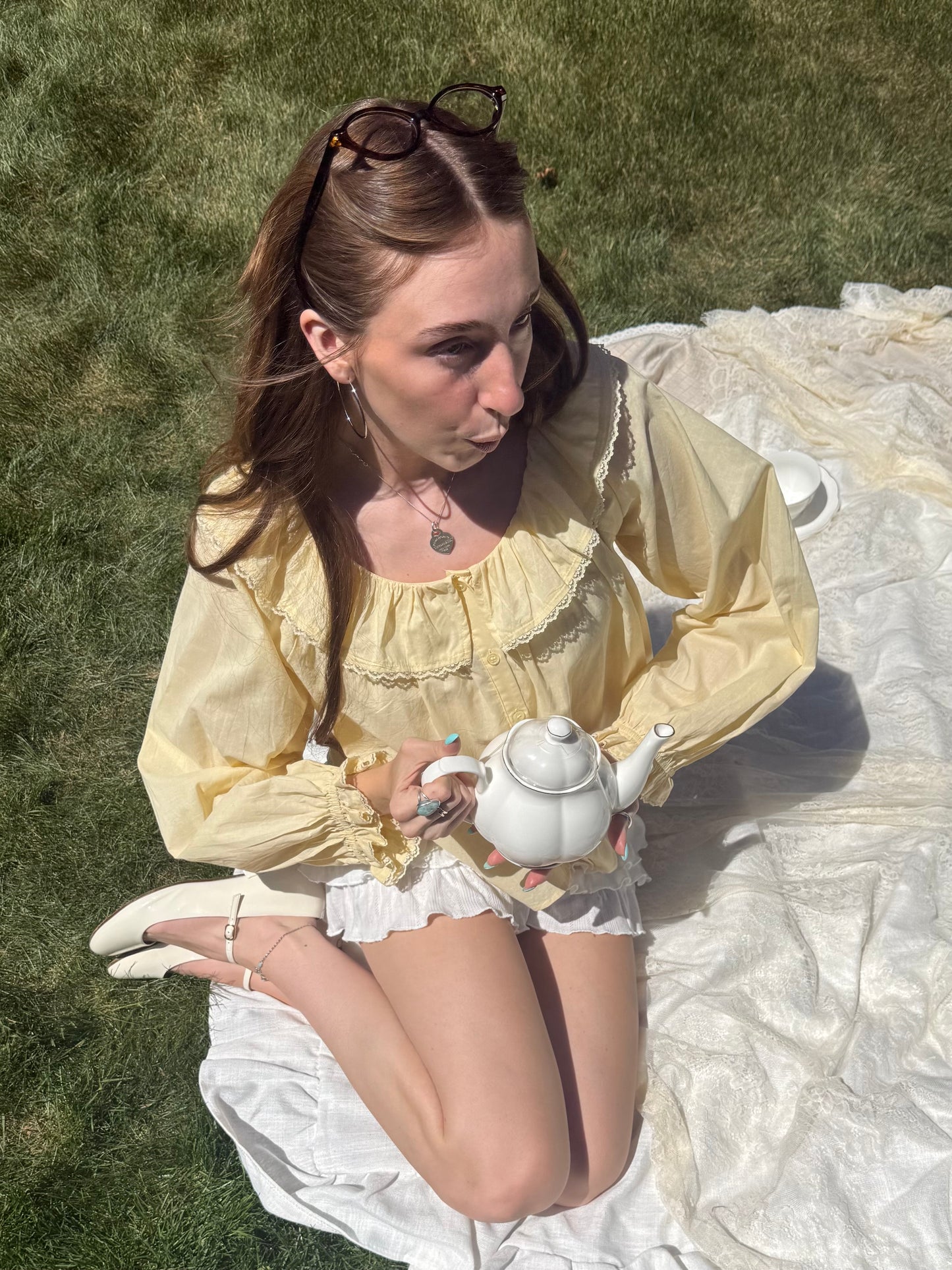 Lemon Swirl Blouse