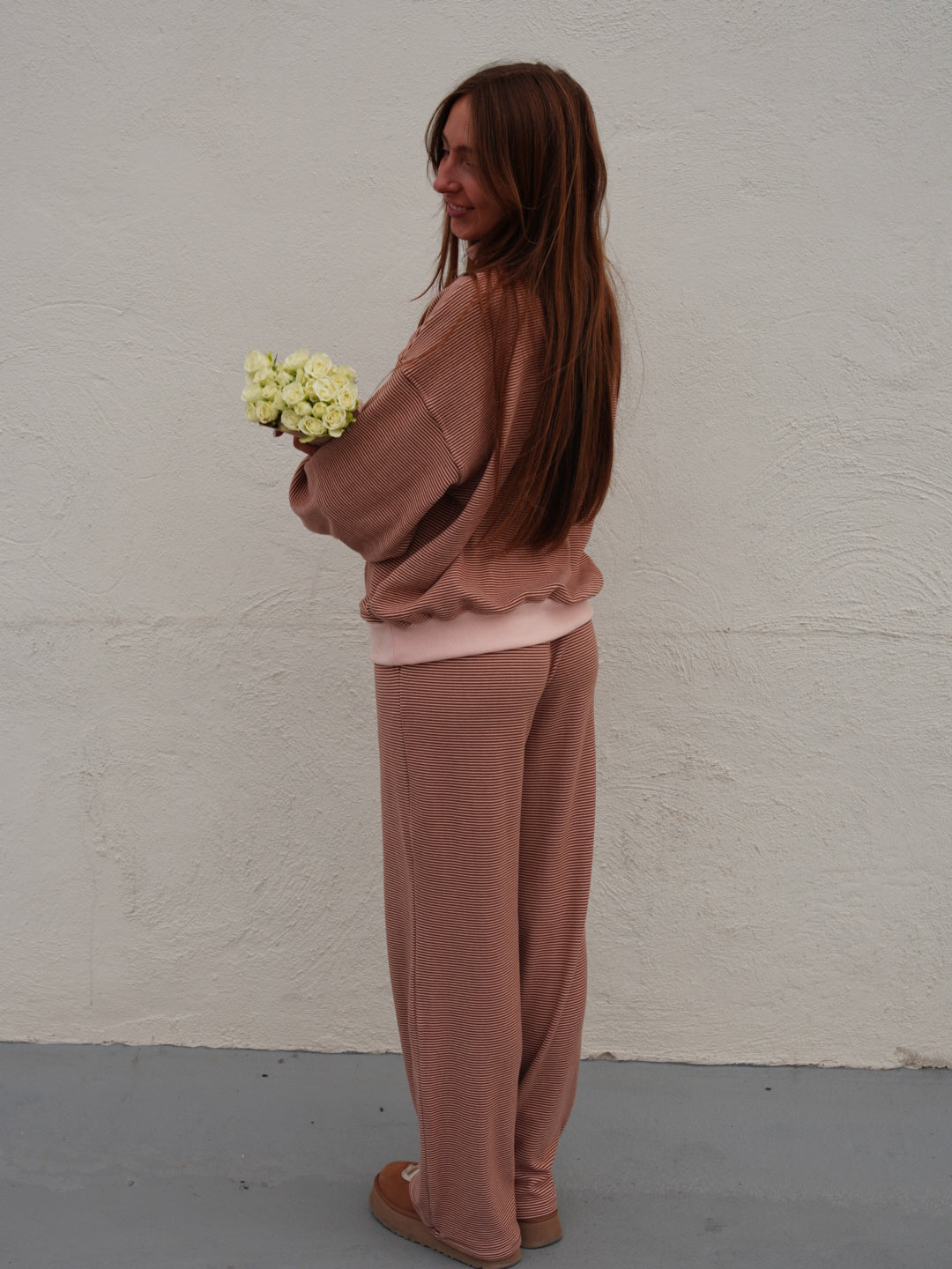 Mabel Striped Mock Neck Set