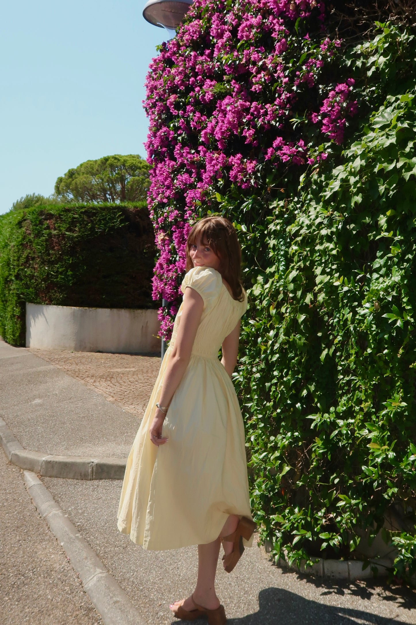 Goldie Butter Yellow Midi Dress