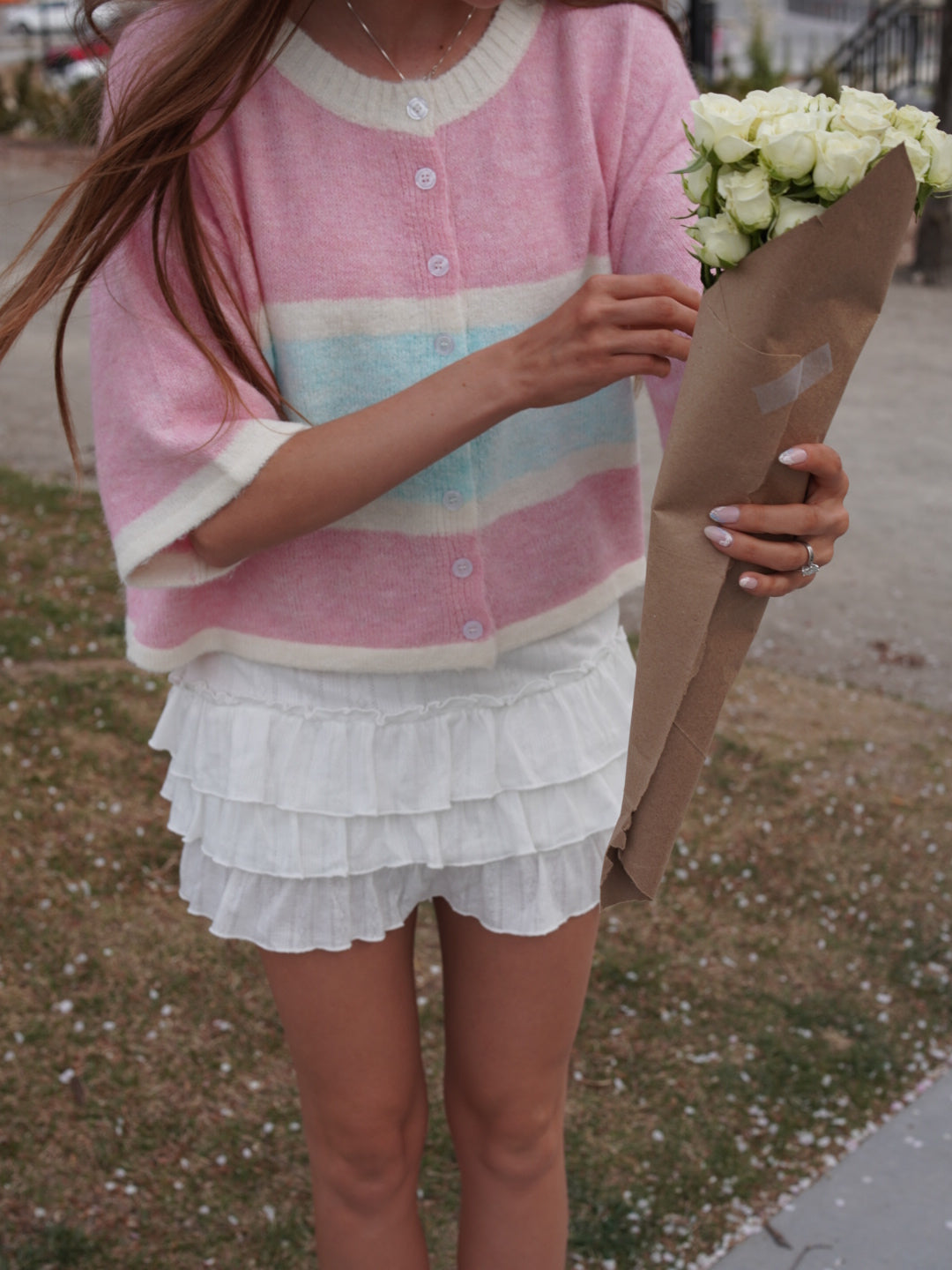 Cotton Candy Striped Cardigan