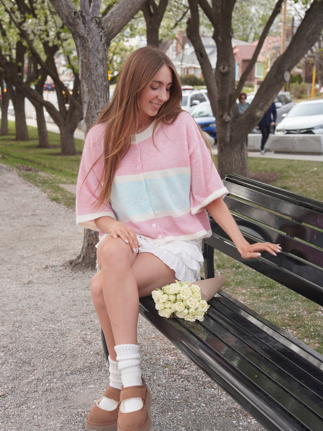 Cotton Candy Striped Cardigan