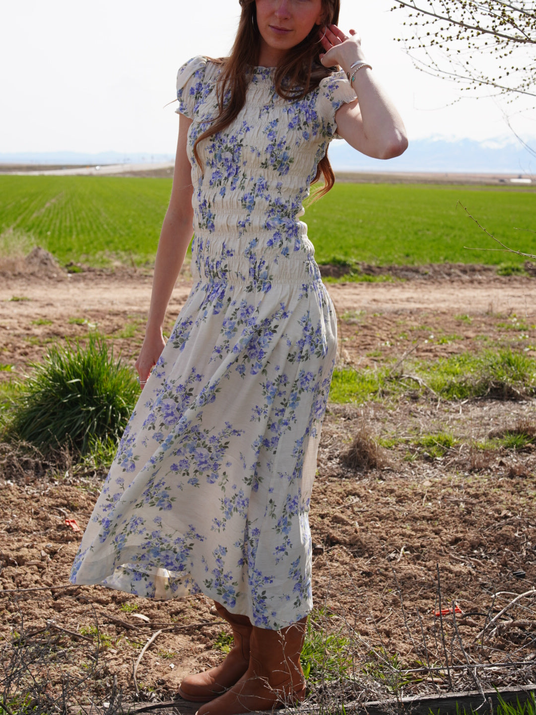 Bluebell Smocked Maxi