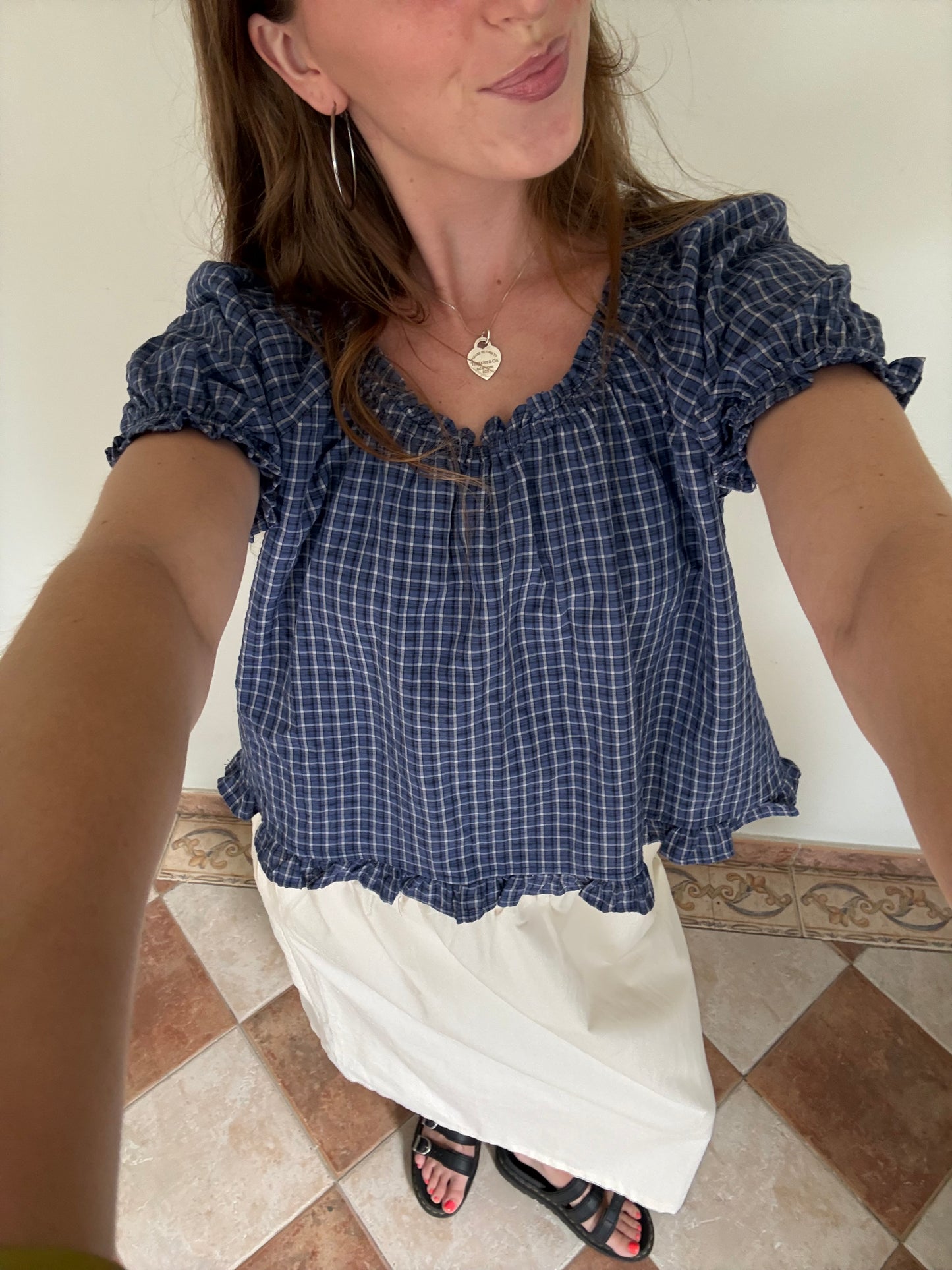 Capri Plaid Top