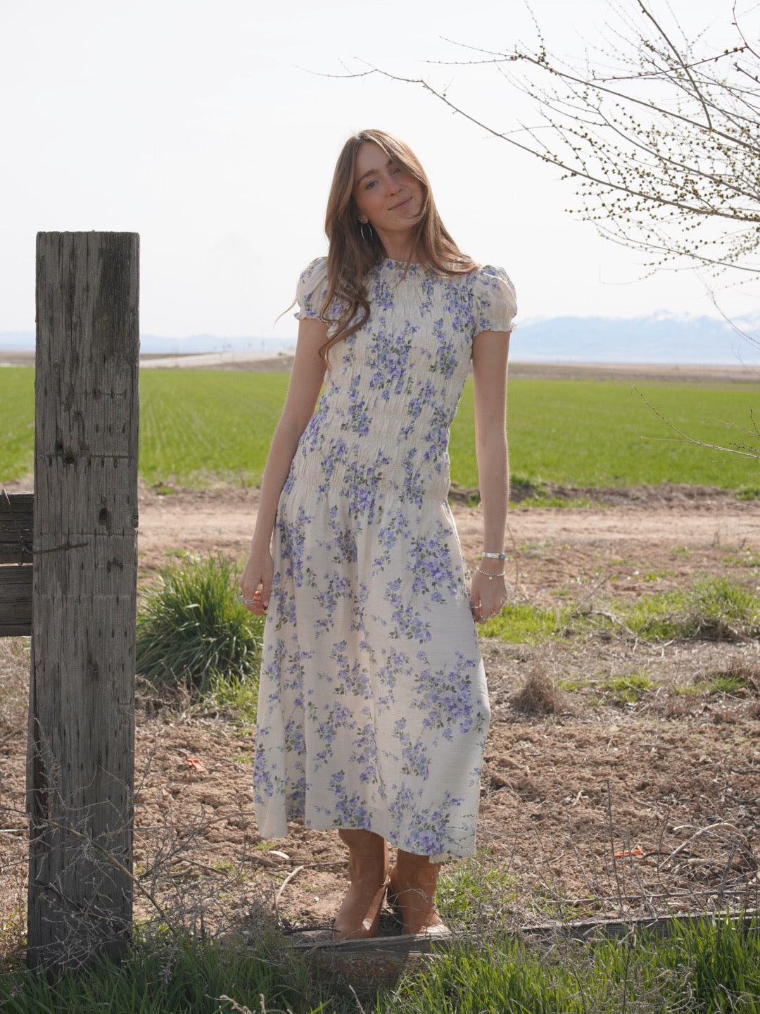 Bluebell Smocked Maxi