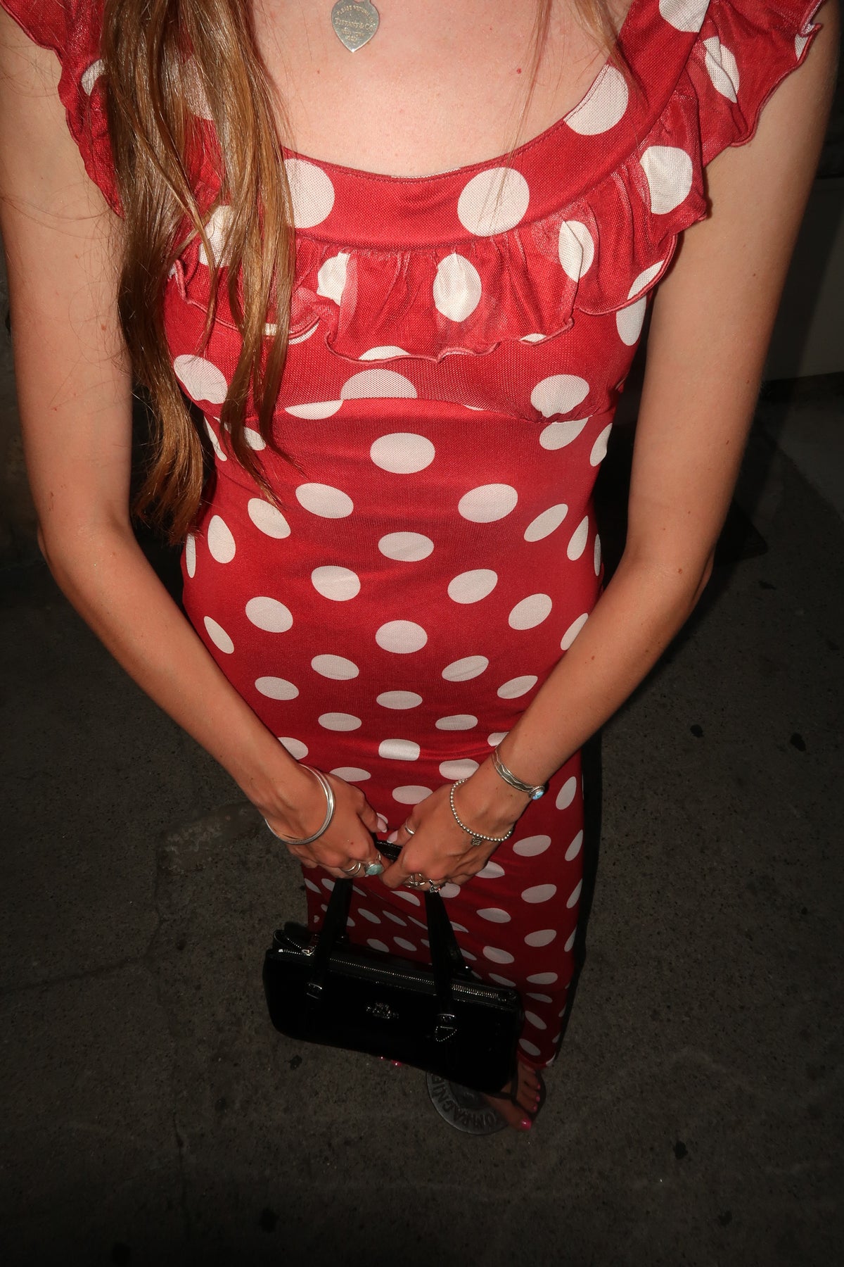 The XOXO Red Polka Dot Maxi Dress