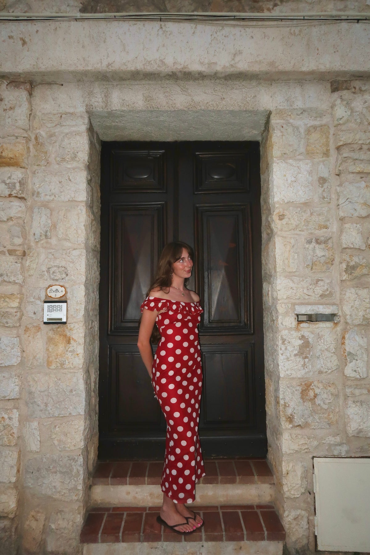 The XOXO Red Polka Dot Maxi Dress