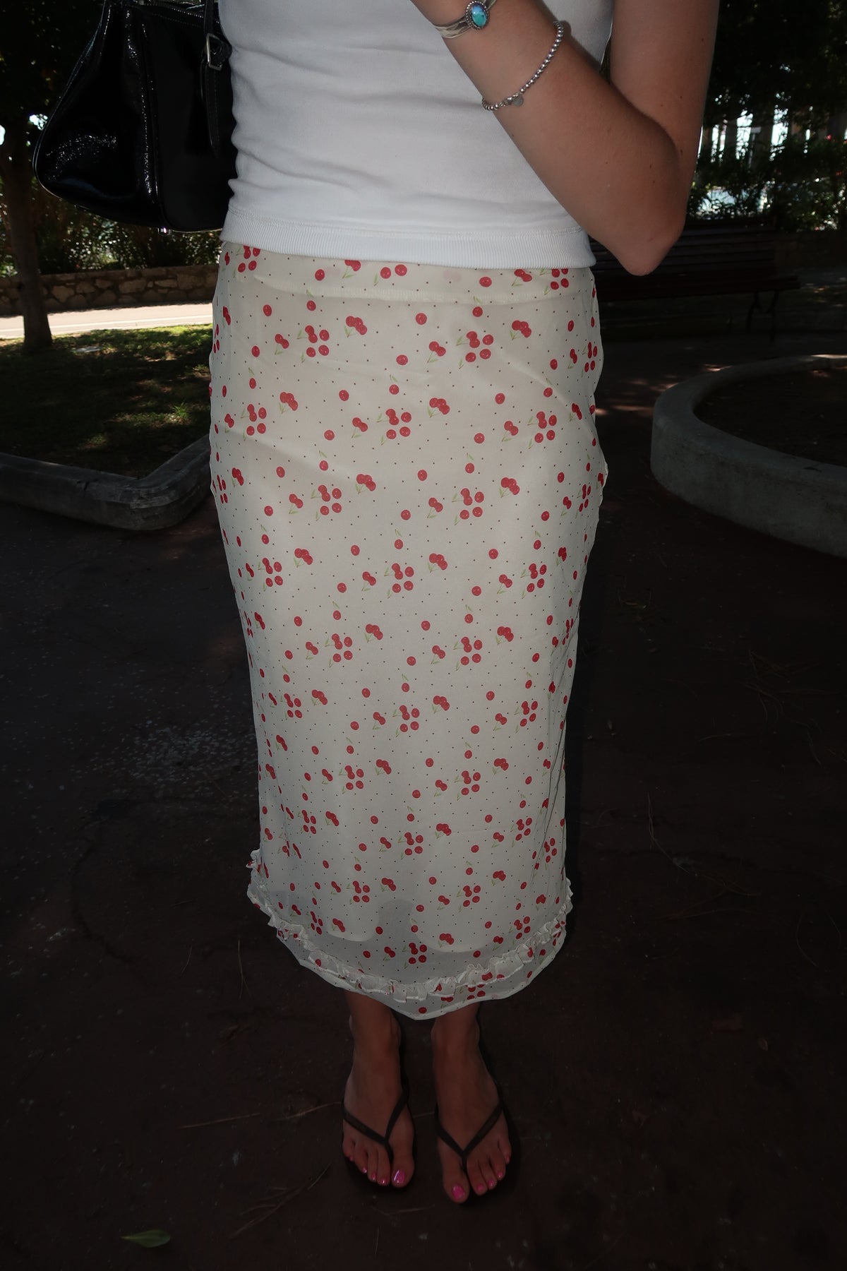 Cherry Picked Midi Skirt