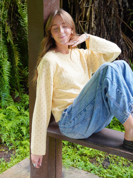 Sunday Sweater in Hibiscus