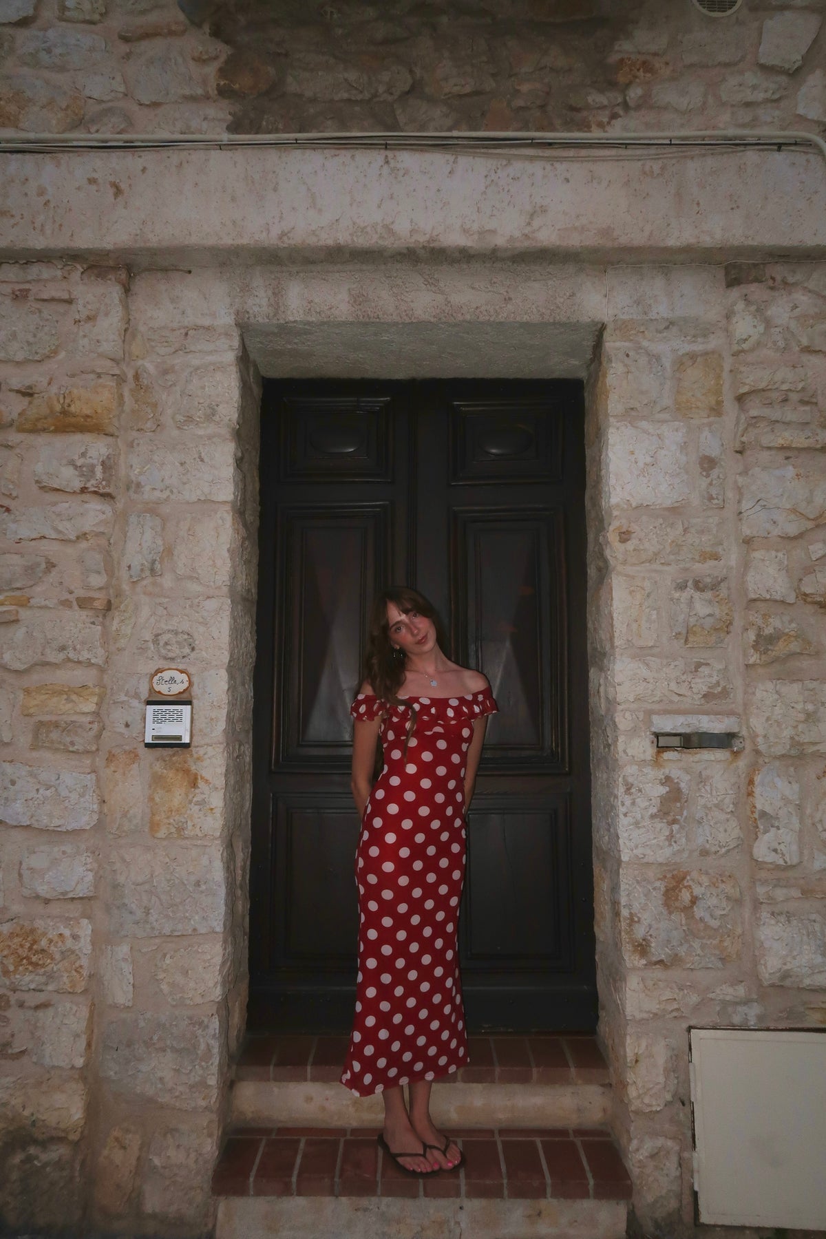 The XOXO Red Polka Dot Maxi Dress