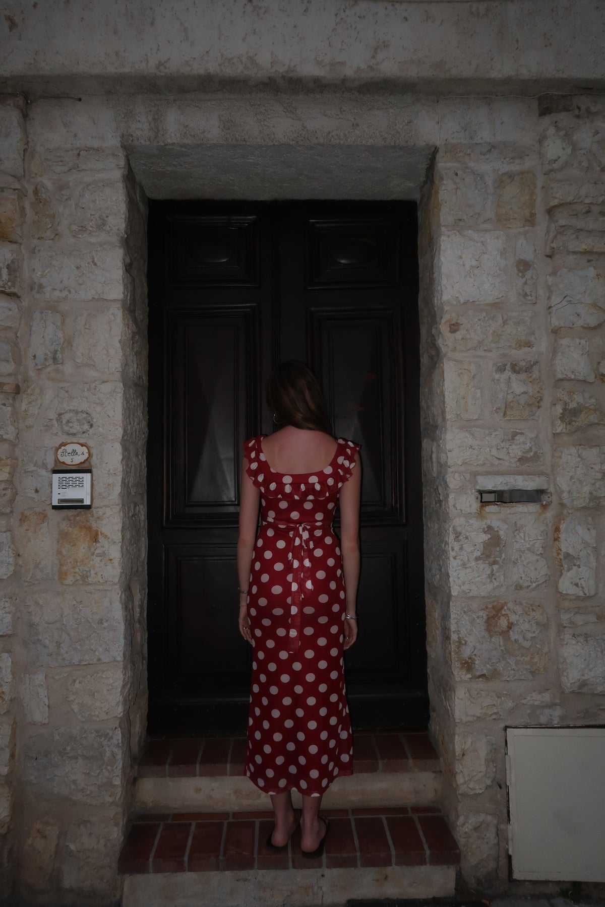 The XOXO Red Polka Dot Maxi Dress